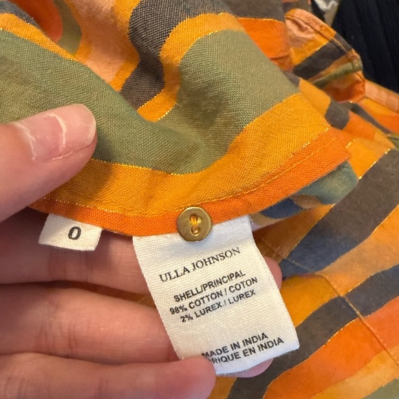 Ulla Johnson Multicolor Striped Ruffle Blouse - Picture 4 of 5